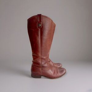 Frye Women Tall Brown Leather Riding Boots Size 6.5